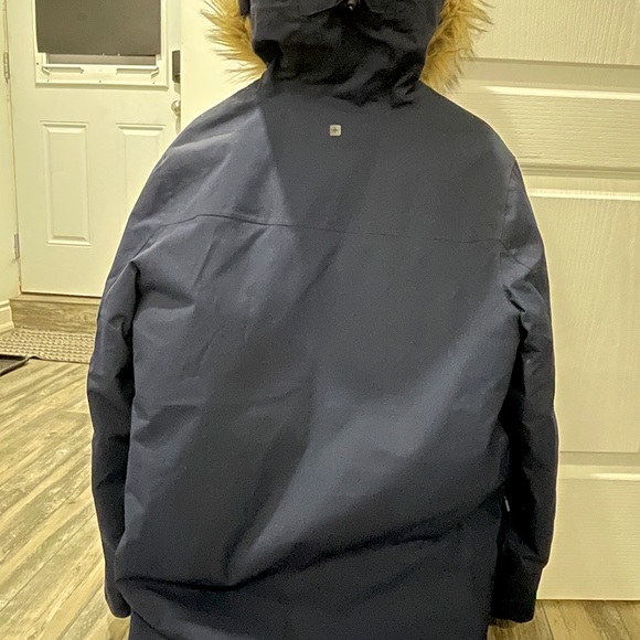 Men’s Waterproof Parka Jacket, size: M, Color: Navy, brand: Mountain Warehouse. - Picture 2 of 7